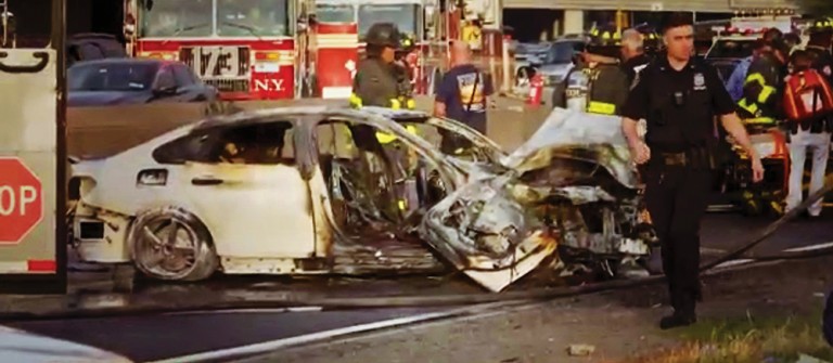 Two Dead in Fiery Belt Parkway Crash