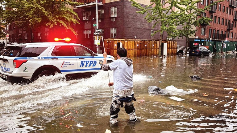 Heavy Downpours Turn Gotham into Water World