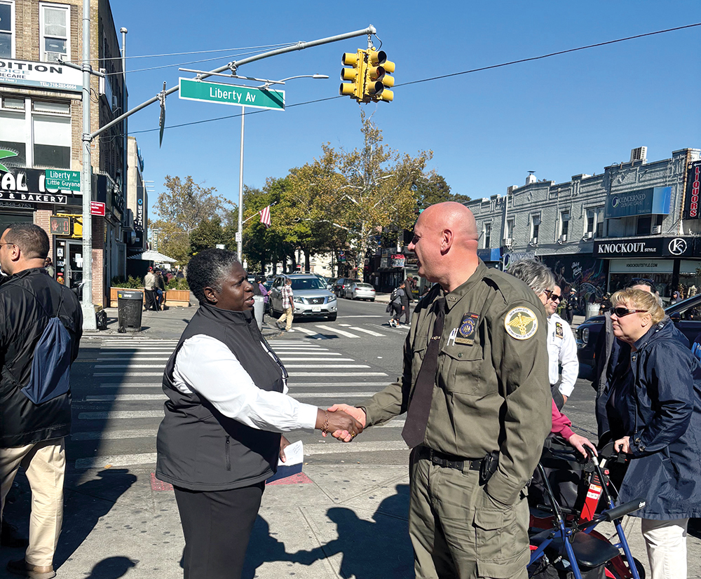 Photo Courtesy of BP Richards Representatives from various City agencies joined Richards on the tour.